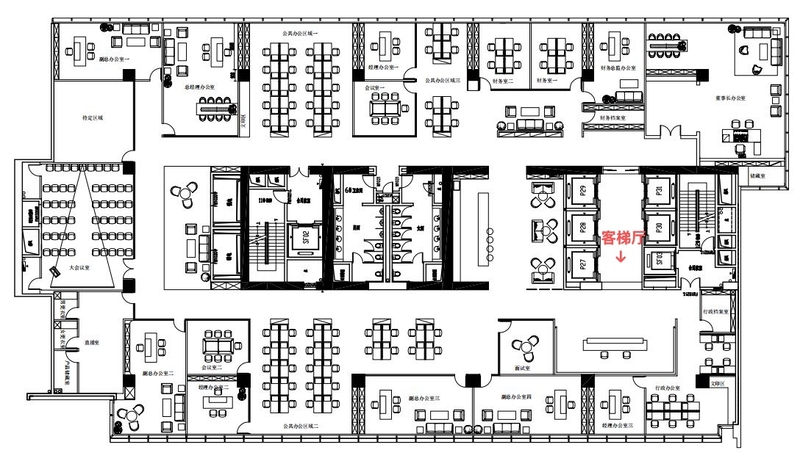 高德置地广场出租-2140.17m²-豪华装修