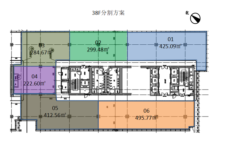 高德置地广场出租-2140.17m²-简单装修